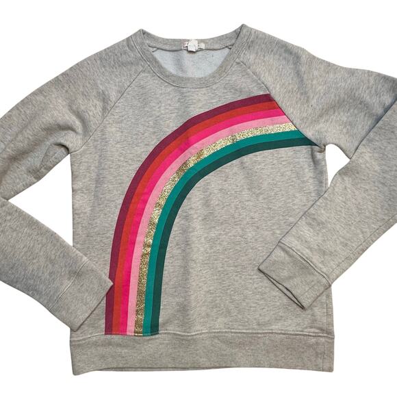 Crewcuts Gray Rainbow Sweatshirt sz 12 - Picture 1 of 5